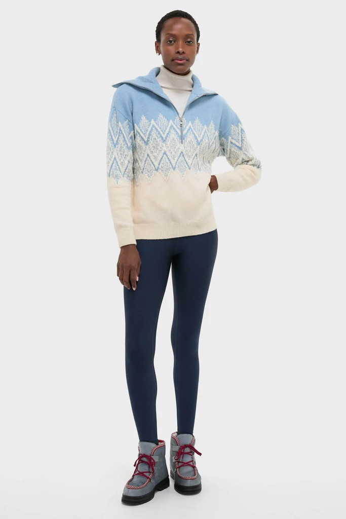 Ashley Blue Hedda Fairisle Half Zip | Tuckernuck (US)