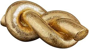 47th & Main Modern Knot Sculpture Statue Tabletop Home Décor, 6" Long, Gold | Amazon (US)