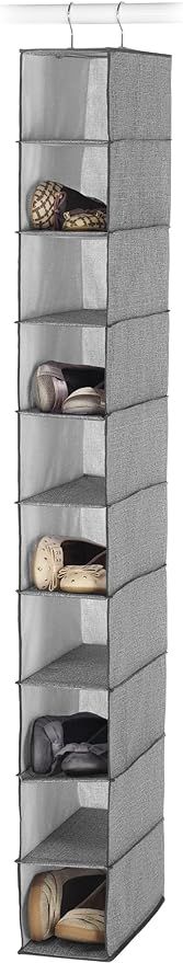 Whitmor Hanging Shoe Shelves - Crosshatch Gray | Amazon (US)