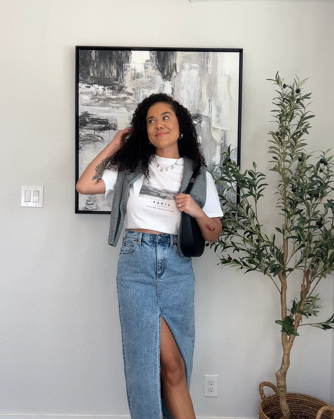 Early fall denim skirt outfit inspo. Target 🎯 fall fashion find

#LTKStyleTip #LTKSeasonal #LTKxTarget