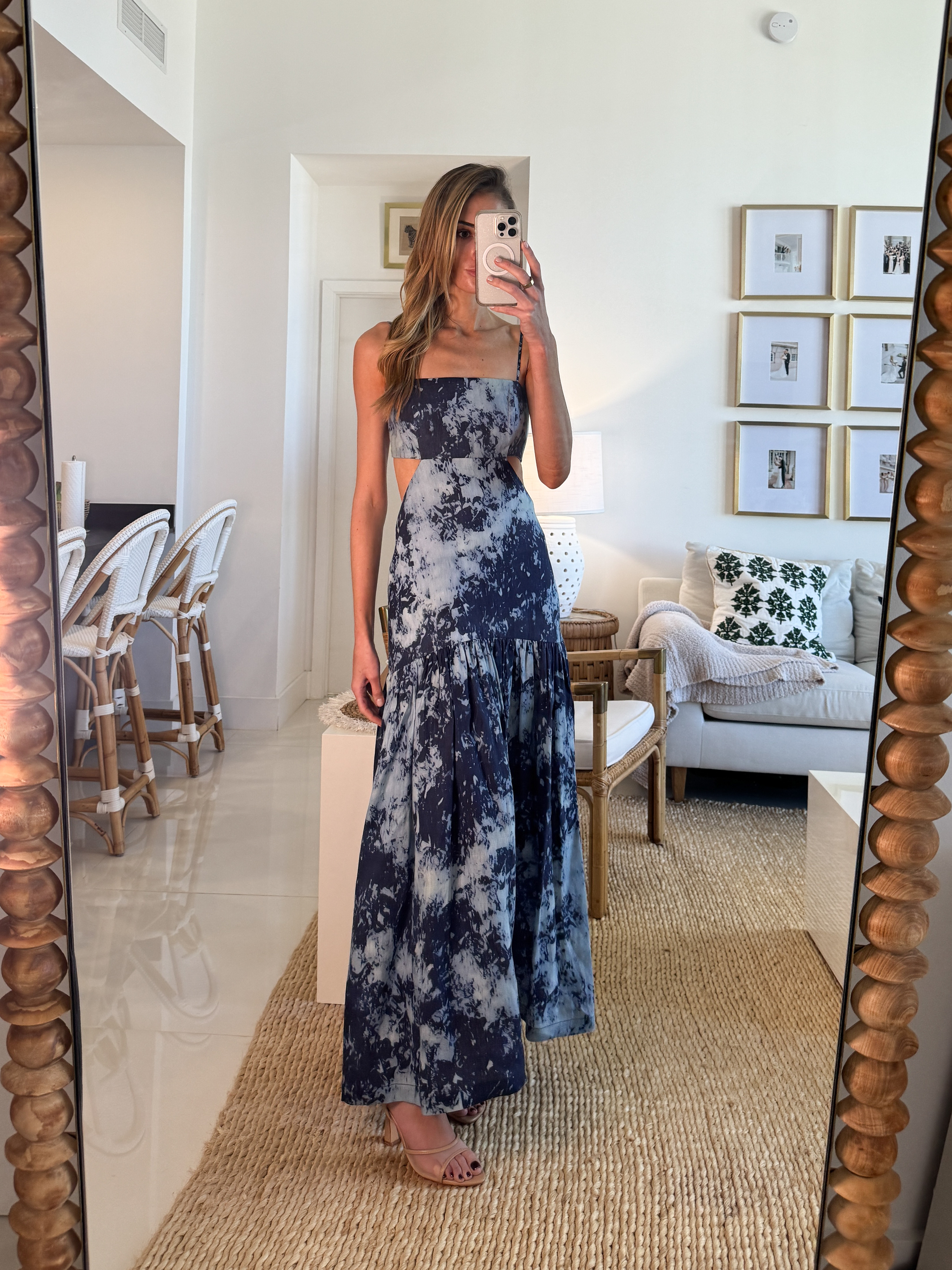 Silvia Tcherassi Shannon Linen Maxi Dress. 💫 Wearing a size Small. I'm 5'10" for reference. Tags: silvia tcherassi shannon linen maxi dress, silvia tcherassi dress dupe, silvia tcherassi dress dupes, silvia tcherassi blue tie dye dress, shannon dress blue, blue tie dye maxi dress, tie dye maxi dress, blue and white maxi dress, cutout maxi dress, tiered maxi dress, blue daytime dress, casual summer maxi dress, summer maxi dress, vacation maxi dress, resort maxi dress, beach wedding guest dress