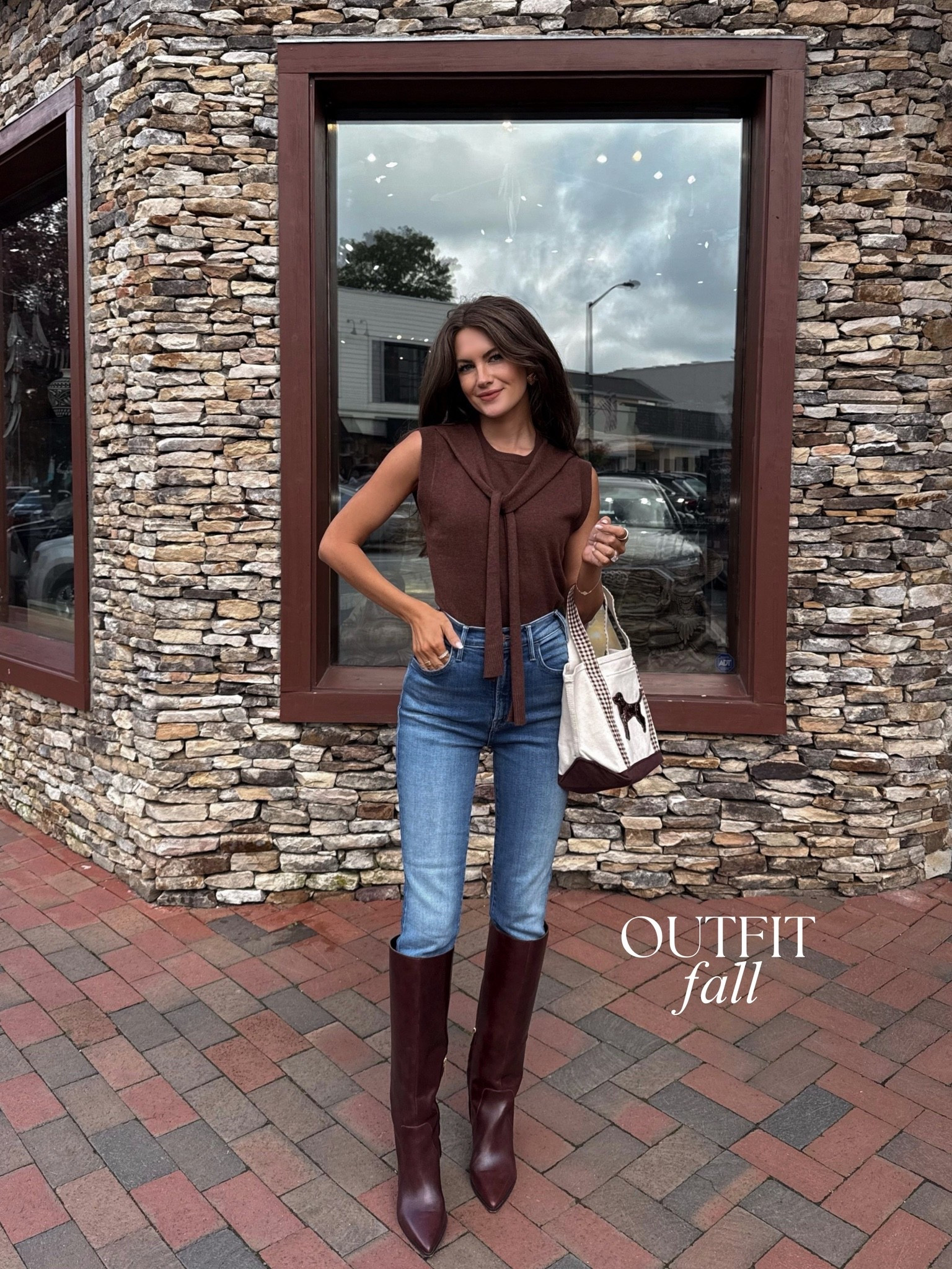 Fall outfit! I wore this sweater all year last year! And they just released an updated version that I immediately ordered  🤎￼

#LTKootd #LTKmomlife #LTKSeasonal