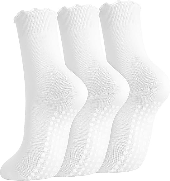 Utensilsto 3 Paar Pilates Socken Stoppersocken Damen 37-42, Rutschfeste Yoga Socken Reformer Pila... | Amazon (DE)