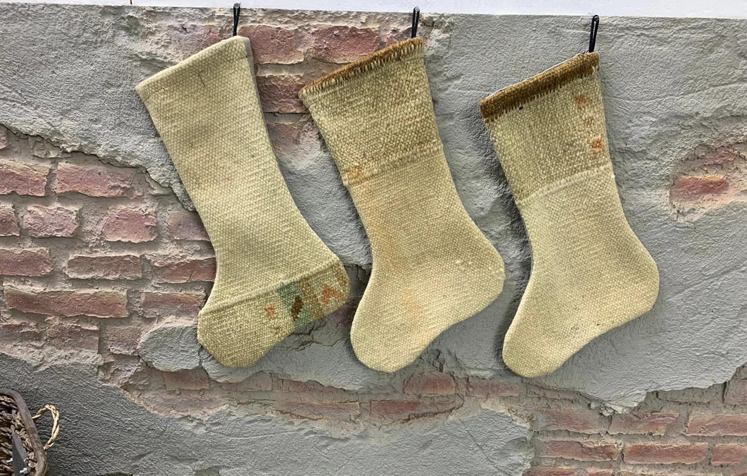 Kilim Christmas Stocking 3 Piece Boho Christmas Stocking - Etsy | Etsy (US)