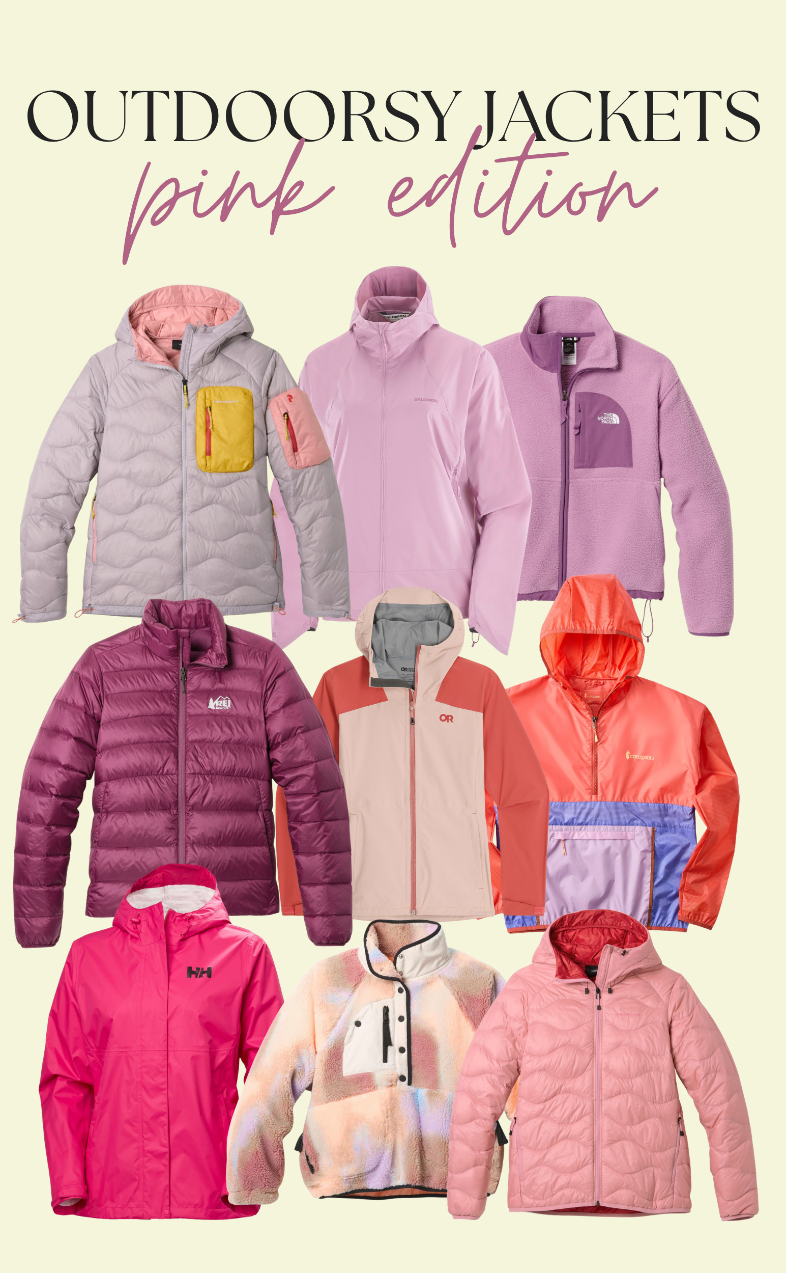 The best pink outdoorsy jackets for your next adventure 💕🏔️

pink hiking jacket, outdoor jacket women, hiking clothes, rain jacket women, fleece jacket, puffer jacket, national park outfit, hiking outfit women, adventure outfit, outdoor style, travel essentials, hiking gear, pink outdoor gear, fall hiking outfit  

 #LTKootd #LTKActive #LTKTravel