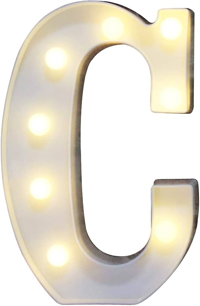 Pooqla LED Marquee Letter Lights Sign, Light Up Alphabet Letter for Home Party Wedding Decoration... | Amazon (US)