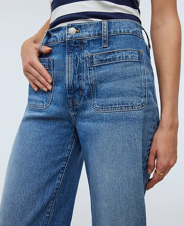 The Emmett Wide-Leg Full Length Jean: Patch Pocket Edition | Madewell
