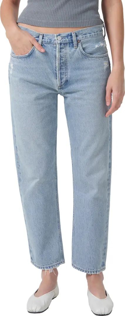 Parker High Waist Crop Relaxed Straight Leg Jeans | Nordstrom
