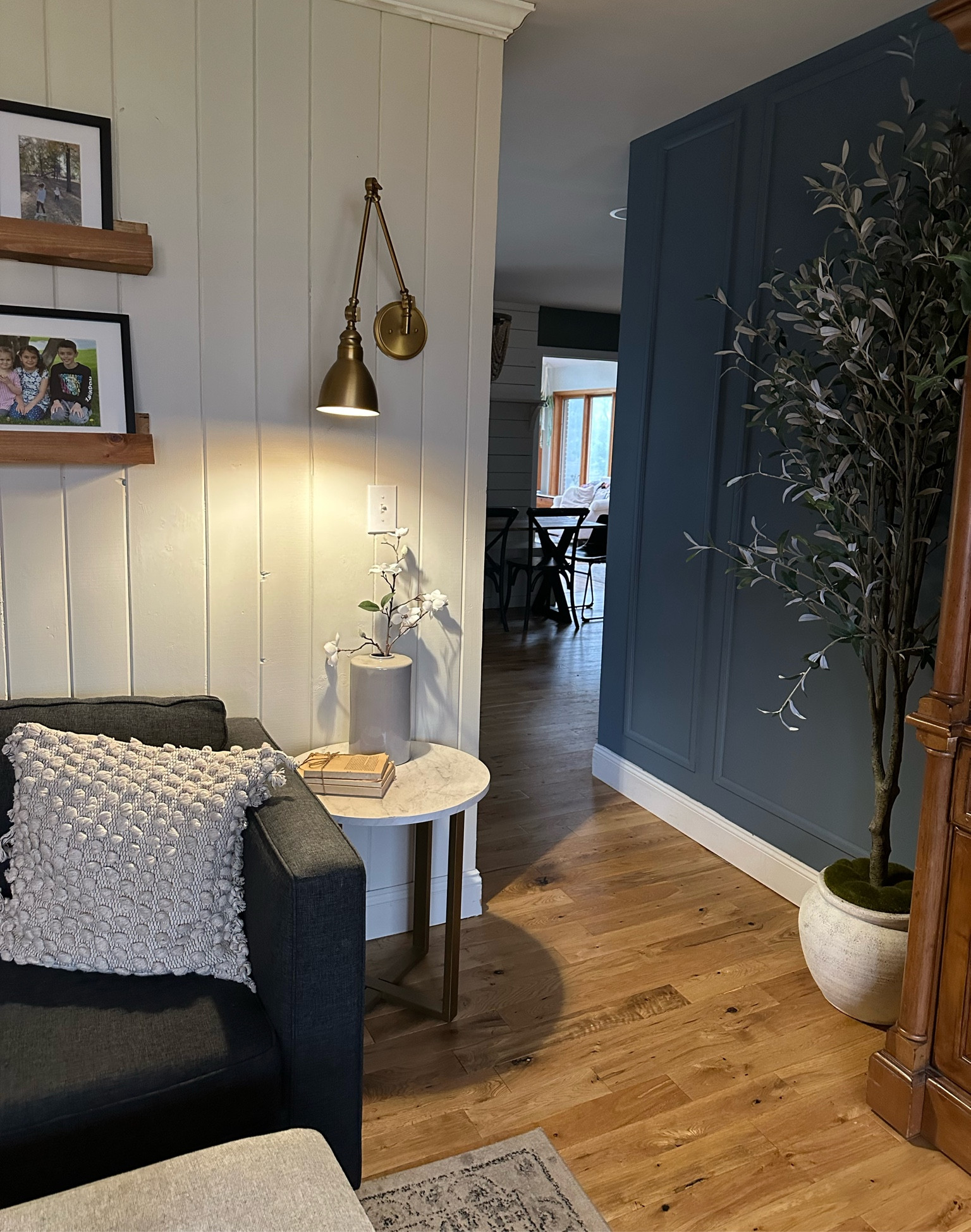 Cozy overcast morning in our family room 💗 #verticalshiplap #pictureframemolding 

#LTKhome #LTKSeasonal #LTKunder100