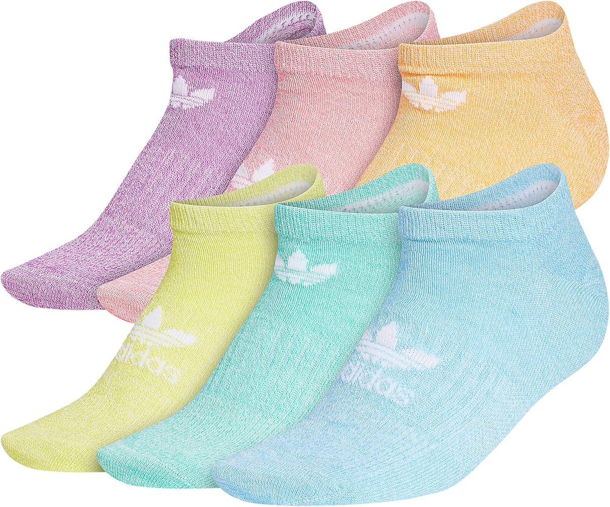 adidas Originals womens Trefoil Superlite No Show Socks (6-pair) | Amazon (US)
