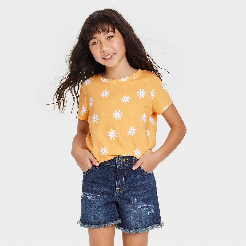 Girls' Printed Short Sleeve T-Shirt - Cat & Jack™ | Target