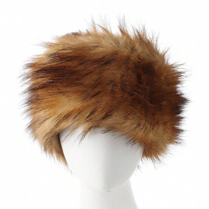 Headband Women Winter Hats Warm Fur Faux Fluffy Russian Caps Earmuff Girl Outdoor Ski Snow Earwar... | SHEIN