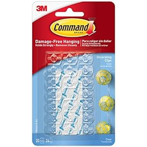 Command Decorating Clips, Mini, Clear, 20 Clips 24 Mini Strips, 17026CLR-C | Amazon (CA)
