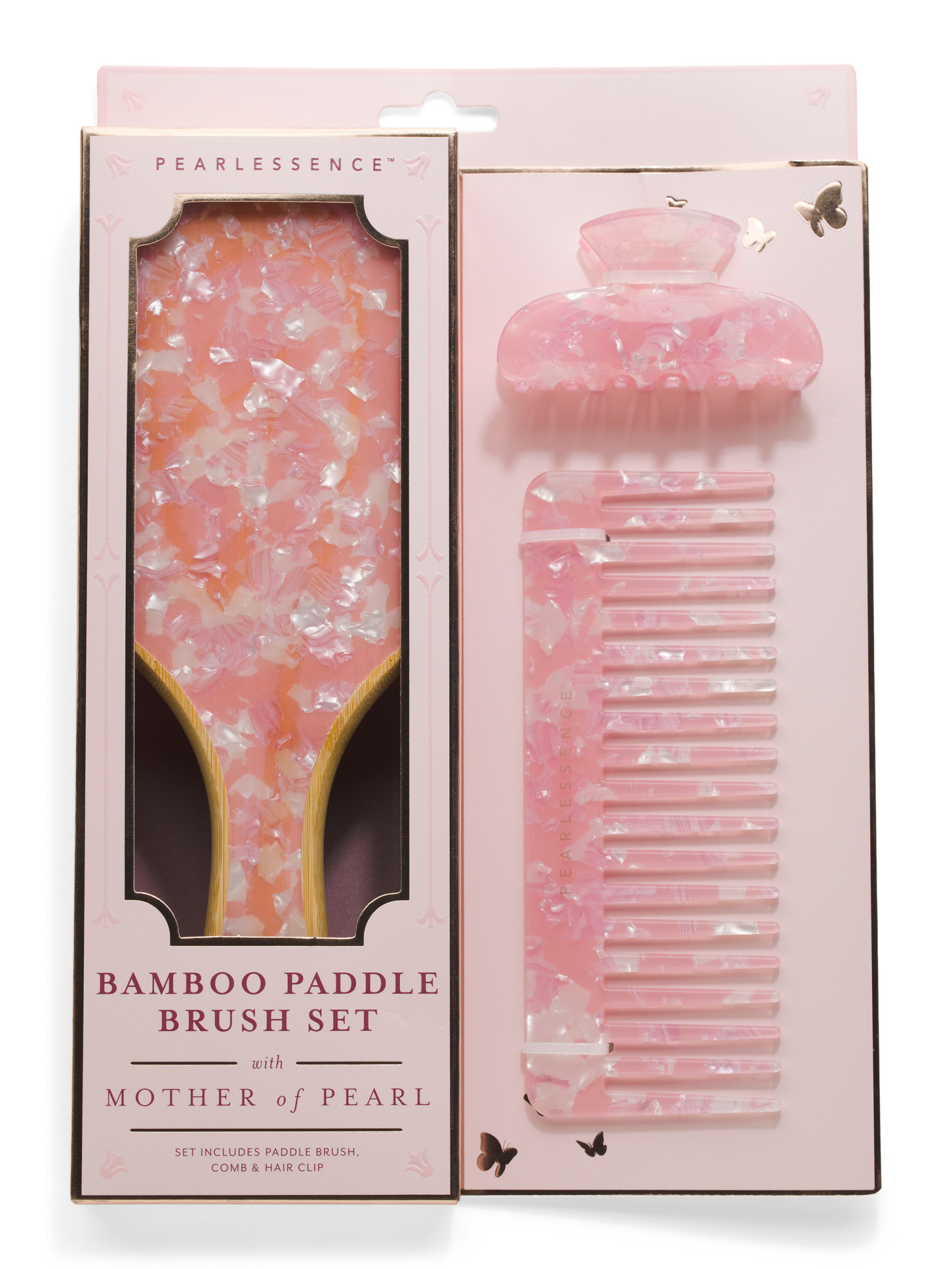 Hairbrush Comb And Clip Set | TJ Maxx