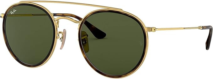 Ray-Ban RB3647N Double Bridge Round Sunglasses | Amazon (US)