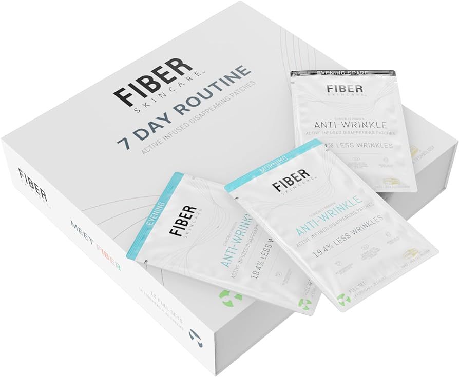 Fiber Skincare Anti-Wrinkle Active Infused Disappearing Patches (10-Pack) | Amazon (US)