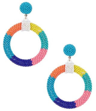 x Brooke Webb of KBStyled Addison Beaded Orbital Statement Earrings | Dillard's