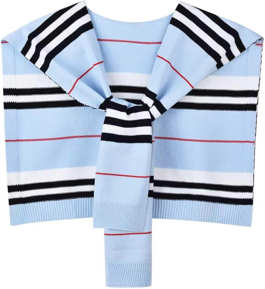 Sweater Shawl Wraps for Women Sweater Knitted Knotted Shawls Travel Casual Scarf Cape Shoulder To... | Amazon (US)