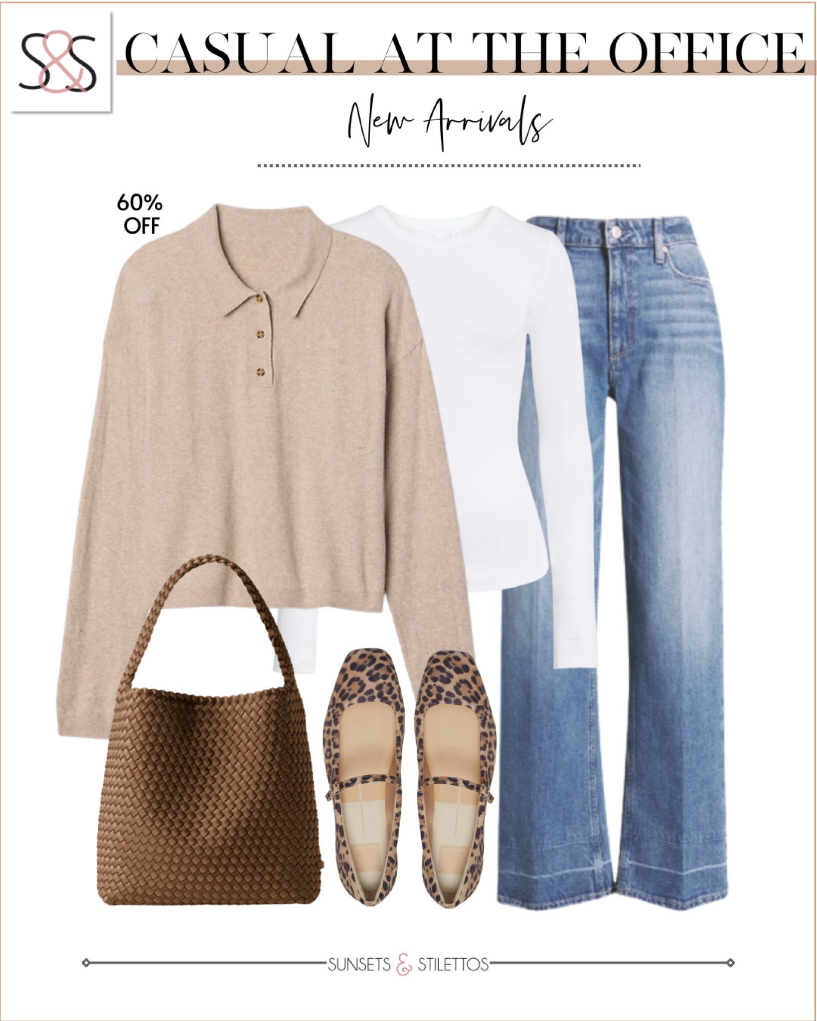 This polo sweater from Gap is on major sale! Pair with wide leg jeans and ballet flats for a casual workwear outfit! 

Sunsets and Stilettos, office wear, winter spring essentials 

#LTKFindsUnder50 #LTKWorkwear #LTKOver40