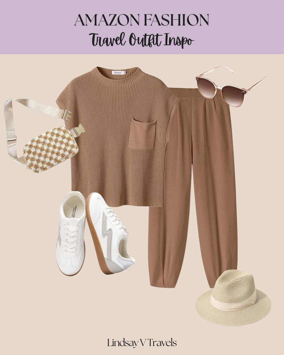 Comfy but make it cute! This tracksuit and accessories combo has me feeling stylish on the go.  

 #LTKSeasonal #LTKFindsUnder100 #LTKTravel