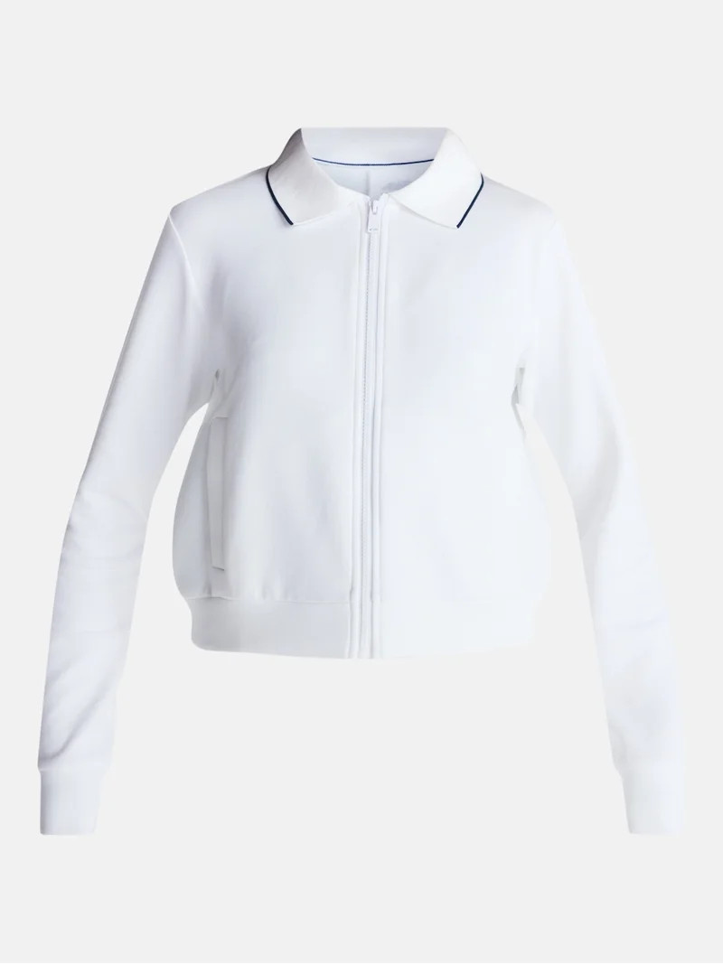 Avia Women's and Women's Plus Zip Front Pique Knit Jacket, Sizes XS-4X | Walmart (US)