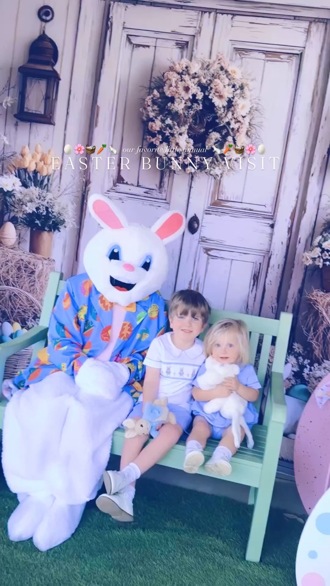 Spring is here 💐🌼🌷, Easter is on its way 🐇🐣🌸, and these little baby bunnies 🐰👶🏼 sure did love getting to meet the Easter Bunny this weekend!! 🥕🧺🌱 #easterbunnyvisit #annualeasterbunnypicture #easterbunny #easterbunnytrip #easterbunny2026 

Happy Spring 🌸💐, Happy Easter Season 🐇🥕, and all things  i n  b l o o m  🌷🌼🪻 this beautiful time of year (and yay 🎉 for this sunny ☀️ and 85 degree 😎 weather today - we are soaking it up 😍 anddddd @wesmabry is out painting 🤍 and finishing up our new chicken coop 🐓🪵 as we speak… I’m giddy y’all 🤭 - stay tuned later to see)!! ☀️🪻🌷

#LTKKids #LTKSeasonal