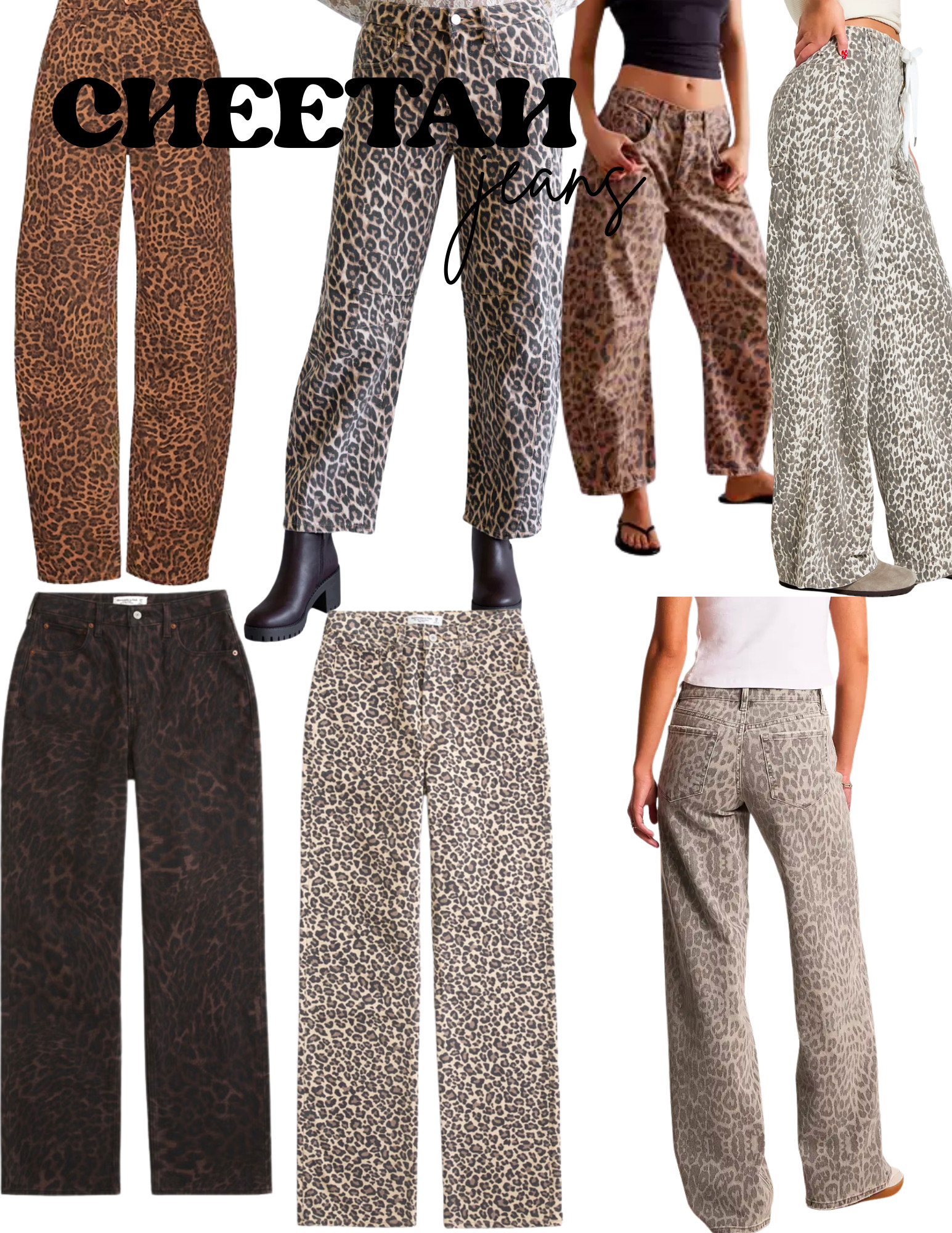 cheetah jeans 

 #LTKSpringSale #LTKootd #LTKMidsize