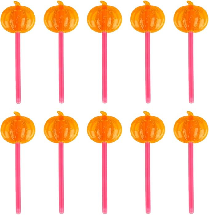 KESYOO 10pcs 8.25 Inch Large Glow Sticks Pumpkin Head Glow in The Dark Sticks Wands for Kids Chri... | Amazon (US)