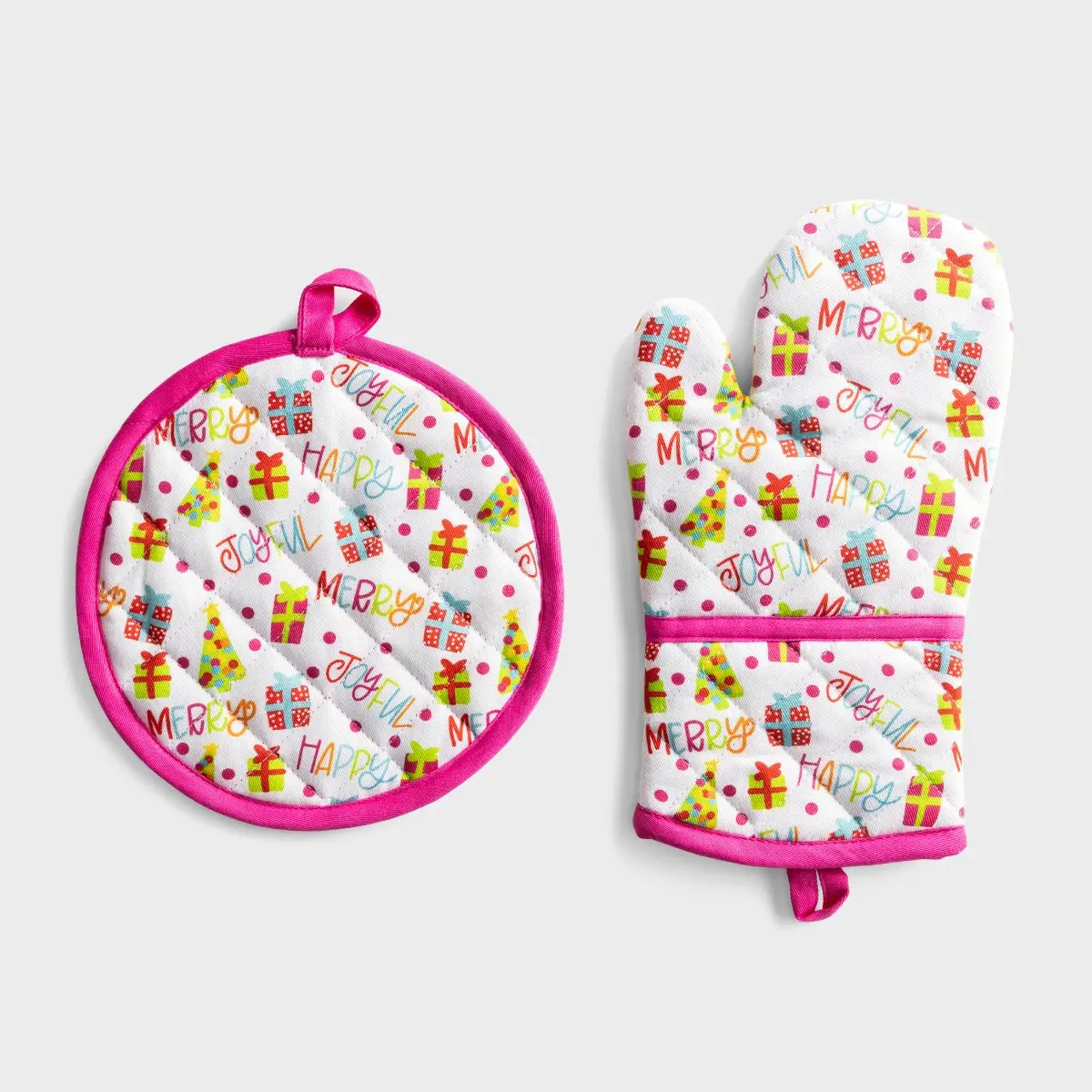 Christmas Potholder Set - Happy Joyful Merry | DaySpring | DaySpring