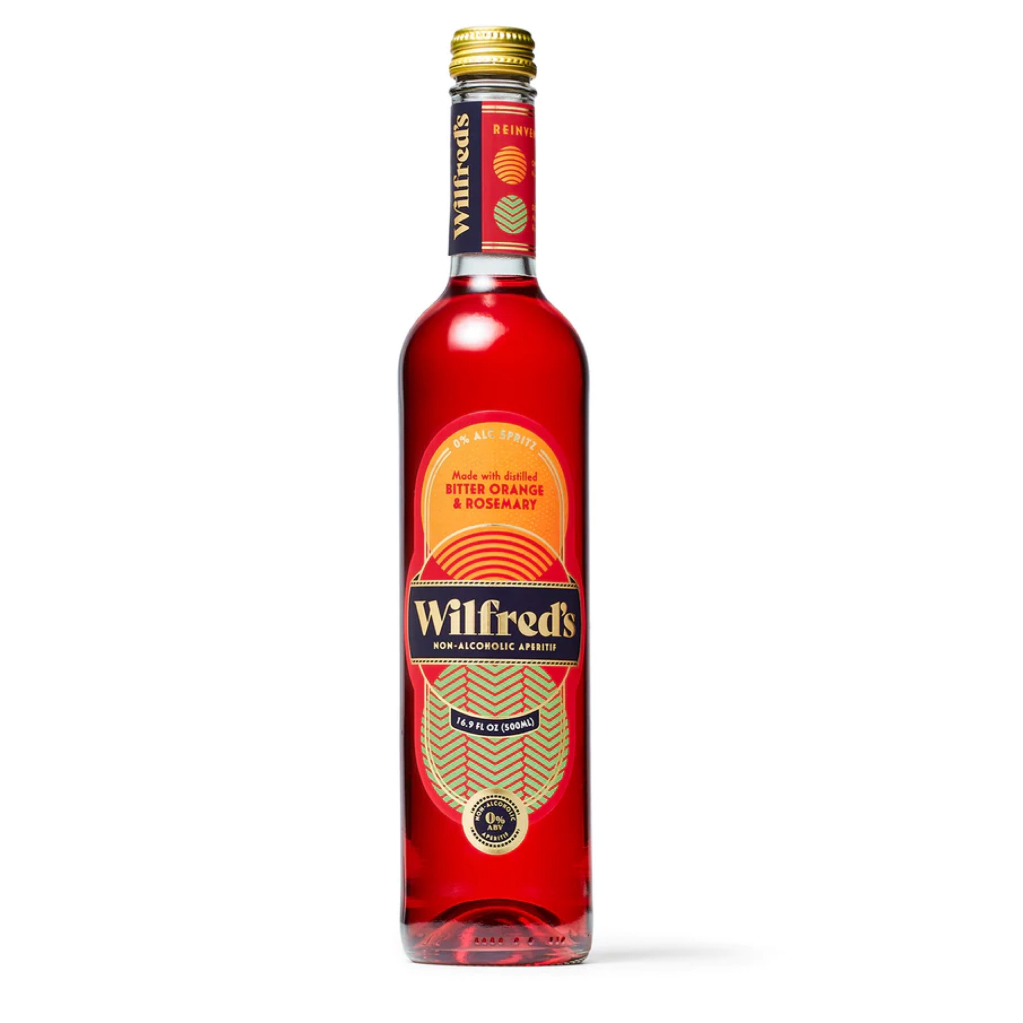 Wilfred’s Bittersweet Aperitif. Perfect option to make a spritz or a NA Negroni (recipe below) 
2 parts Wilfred 
2 parts Monday Mezcal 
2 parts Pathfinder 