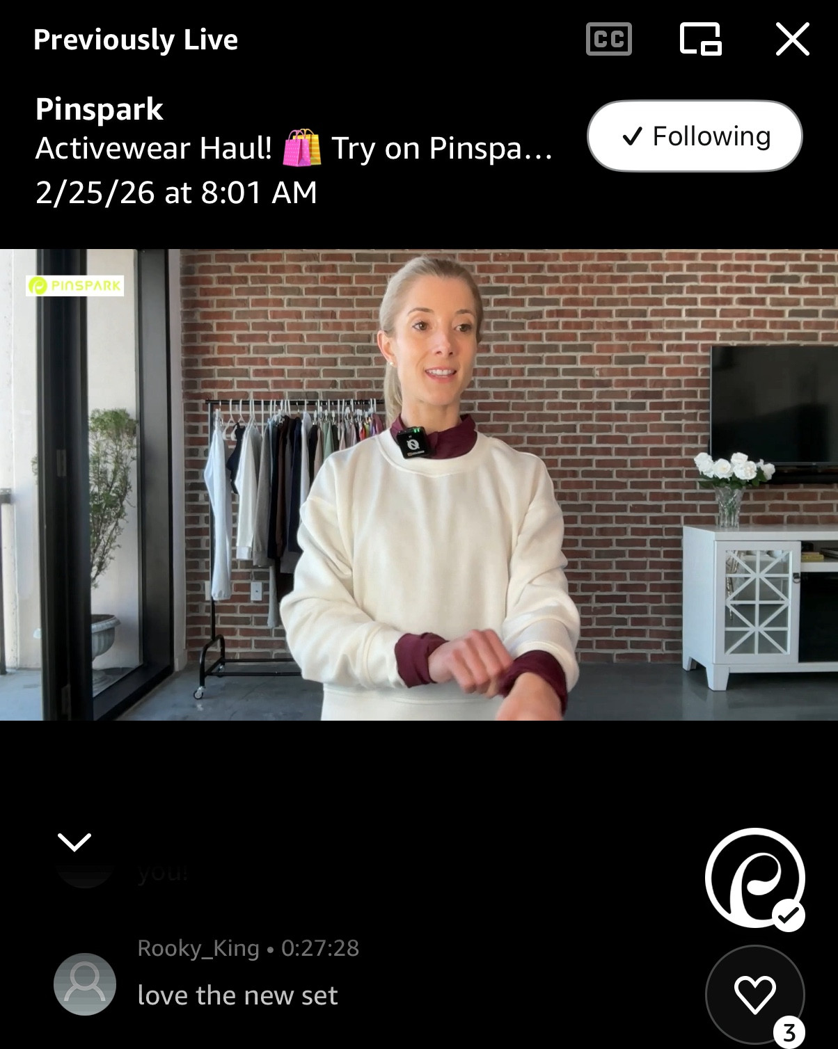 PINSPARK  activewear live shopping show on Amazon live Today ! 
LTK active LTK video LTK petite size friendly LTK style tip for women ￼

#LTKVideo #LTKstyletip #LTKActive