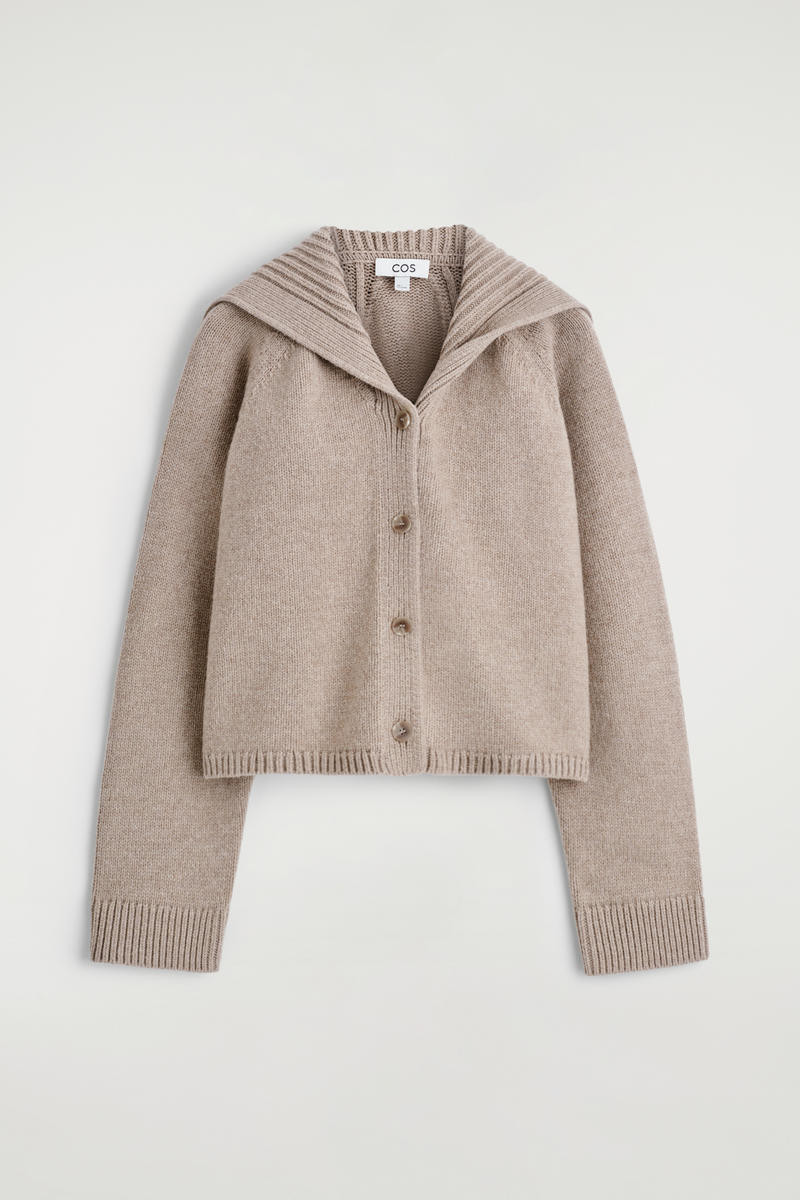 Sailor-Collar Wool Cardigan | COS UK
