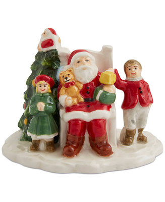 Spode Christmas Tree Village Santa with Children Figurine - Macy's | Macy's