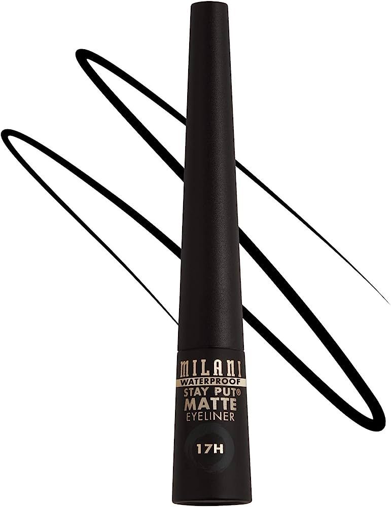 Milani Stay Put Matte Liquid Eyeliner - Waterproof Liquid Eyeliner Pen, Long Lasting & Smudgeproo... | Amazon (US)