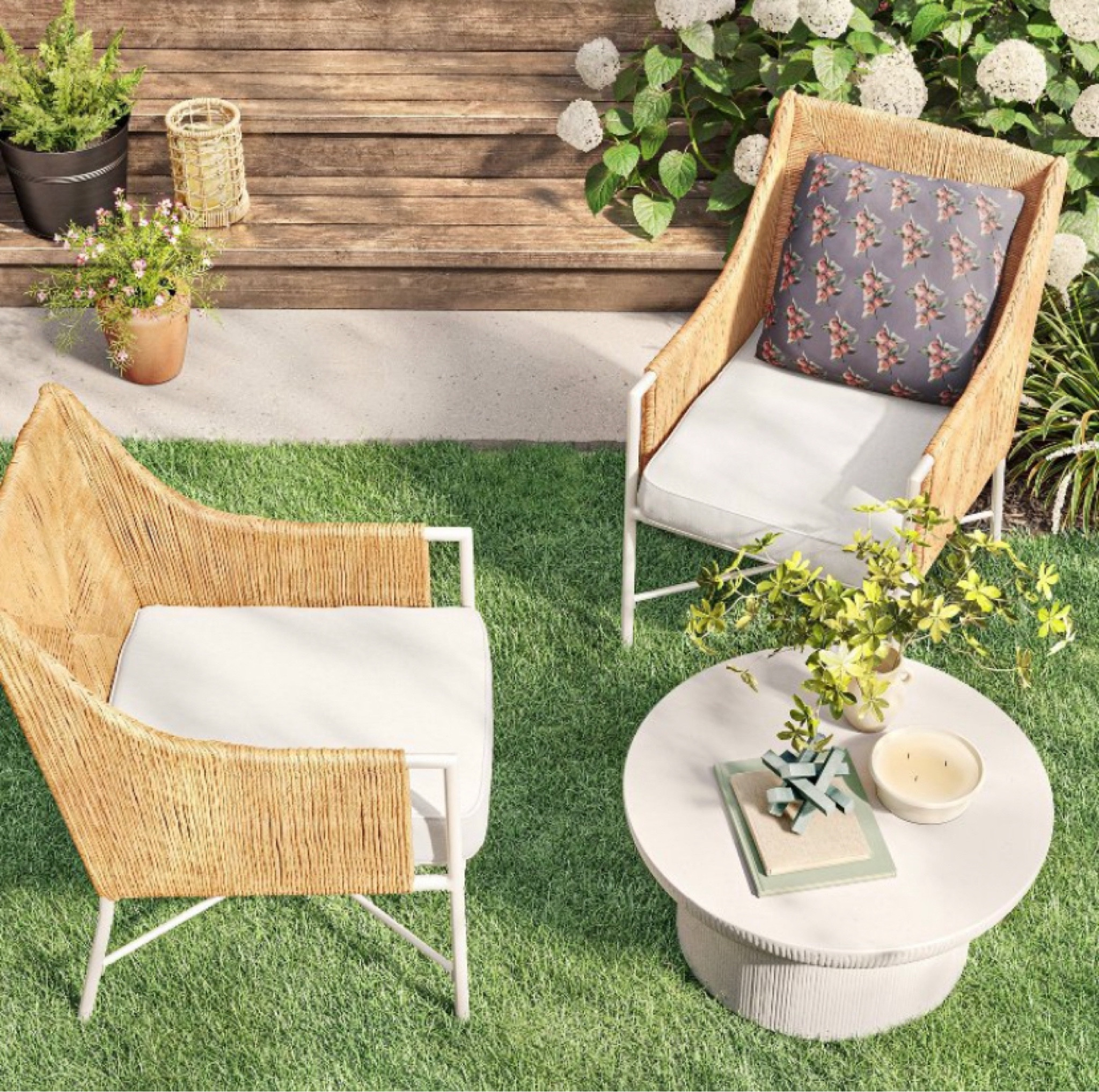 Stanton 2 pack Rush Weave Club Chairs - White/Natural - Threshold designed with Studio McGee

Photo credit: Target.com

#LTKSeasonal #LTKhome #LTKstyletip