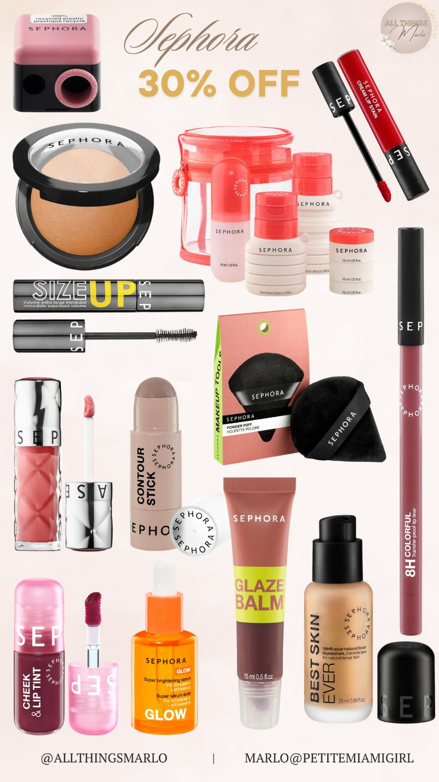 Sephora 30% off sale. 

 #LTKgrwm #LTKmorningroutine #LTKselfcare