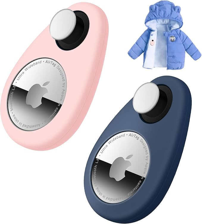 for Airtag Holder for Kids Baby Toddler Hidden 2 Pack GPS Tracker Case, Anti-Removal Airtag Silic... | Amazon (US)