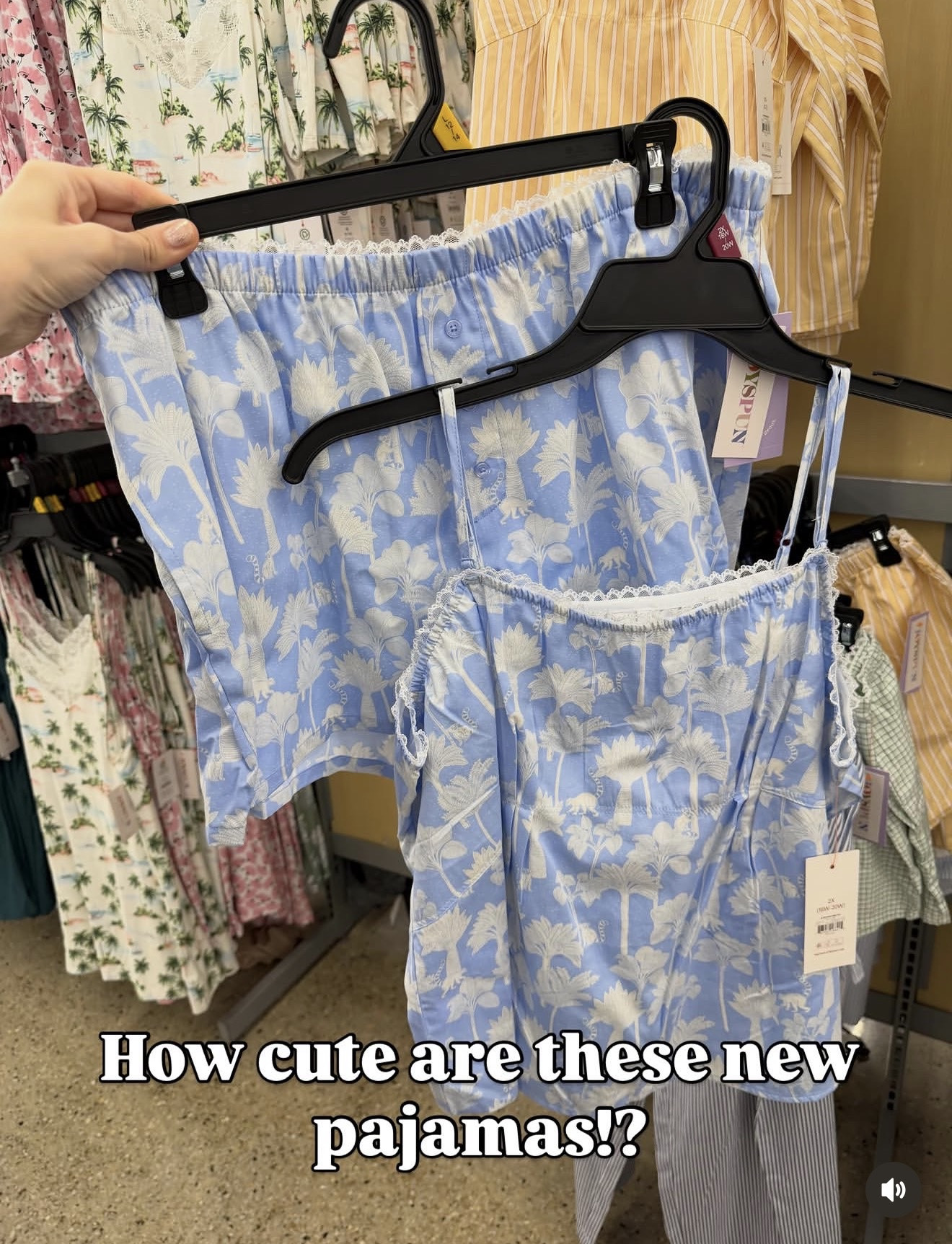 Walmart cotton pajamas that could pass for Nordstrom. #walmartfashion