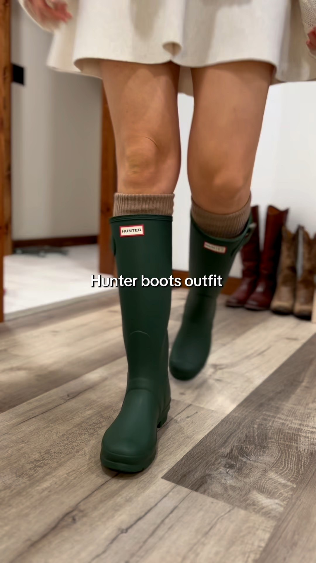 Hunter boots are the perfect edition to your fall outfits! The green for fall and the holiday season have me so excited  

#LTKStyleTip #LTKSeasonal #LTKPetite
