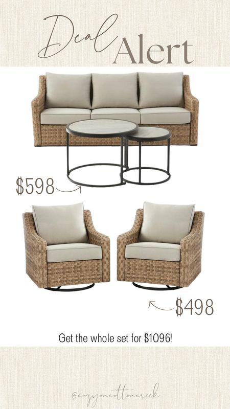 Patio furniture
Affordable outdoor furniture
Walmart
Better homes and gardens
Outdoor sofa
Outdoor swivel chairs 
Wicker furniture 

#LTKsalealert #LTKSpringSale #LTKhome