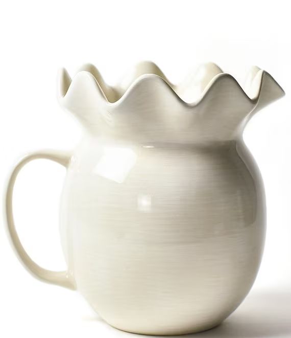 Coton Colors Signature White Ruffle Pitcher | Dillard's | Dillard's