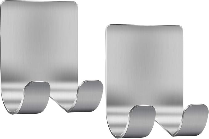 Razor Holder Shaver Hook Hanger Stand(2 Pack)Self Adhesive Stainless Steel Heavy Duty Utility Sto... | Amazon (US)