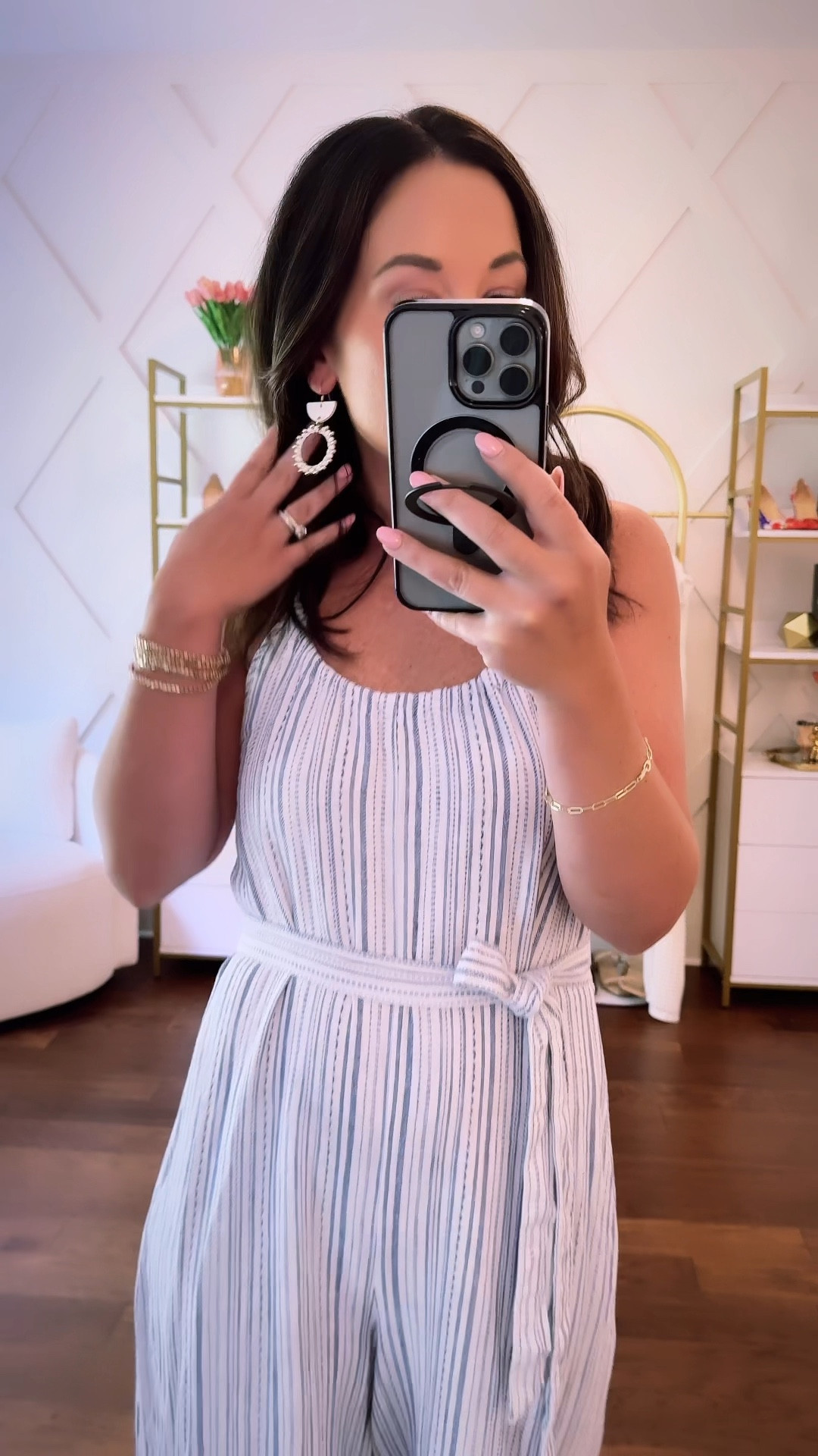 Casual summer jumpsuit from splendid- use code blairsp24 for 20% off
Earrings from nickel & suede - use code blair10 for 10% off at nickel and suede 

#LTKVideo #LTKOver40 #LTKStyleTip