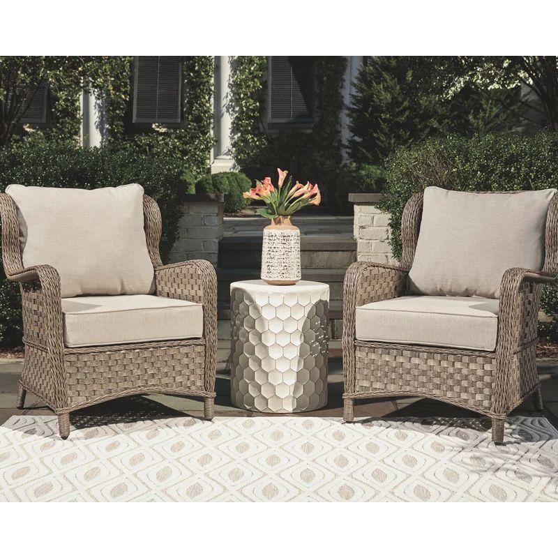 Mccullough Patio Chair with Cushions (Set of 2) | Wayfair North America