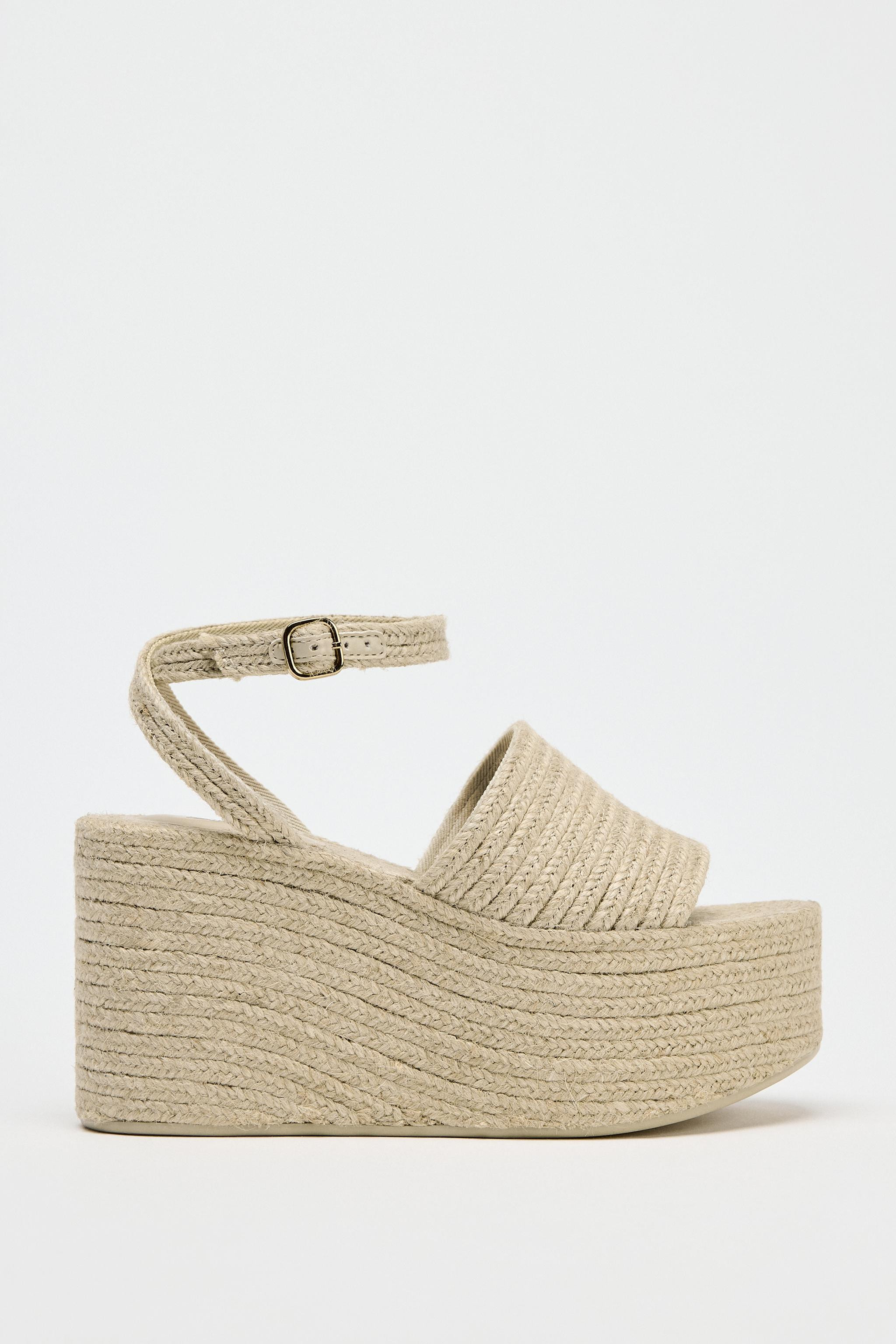 JUTE PLATFORM WEDGES | Zara US