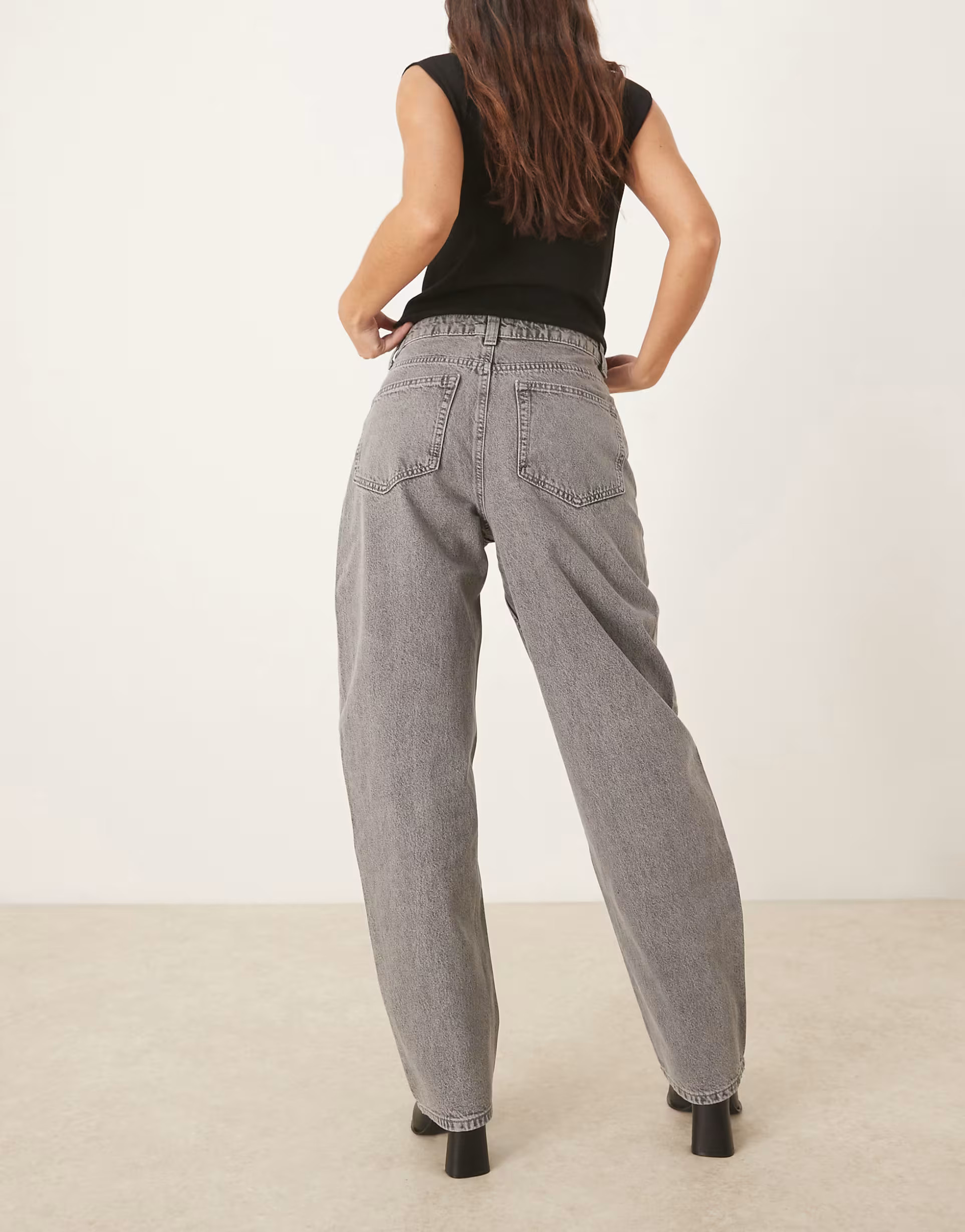 ASOS DESIGN slim barrel jeans in grey  | ASOS | ASOS (Global)