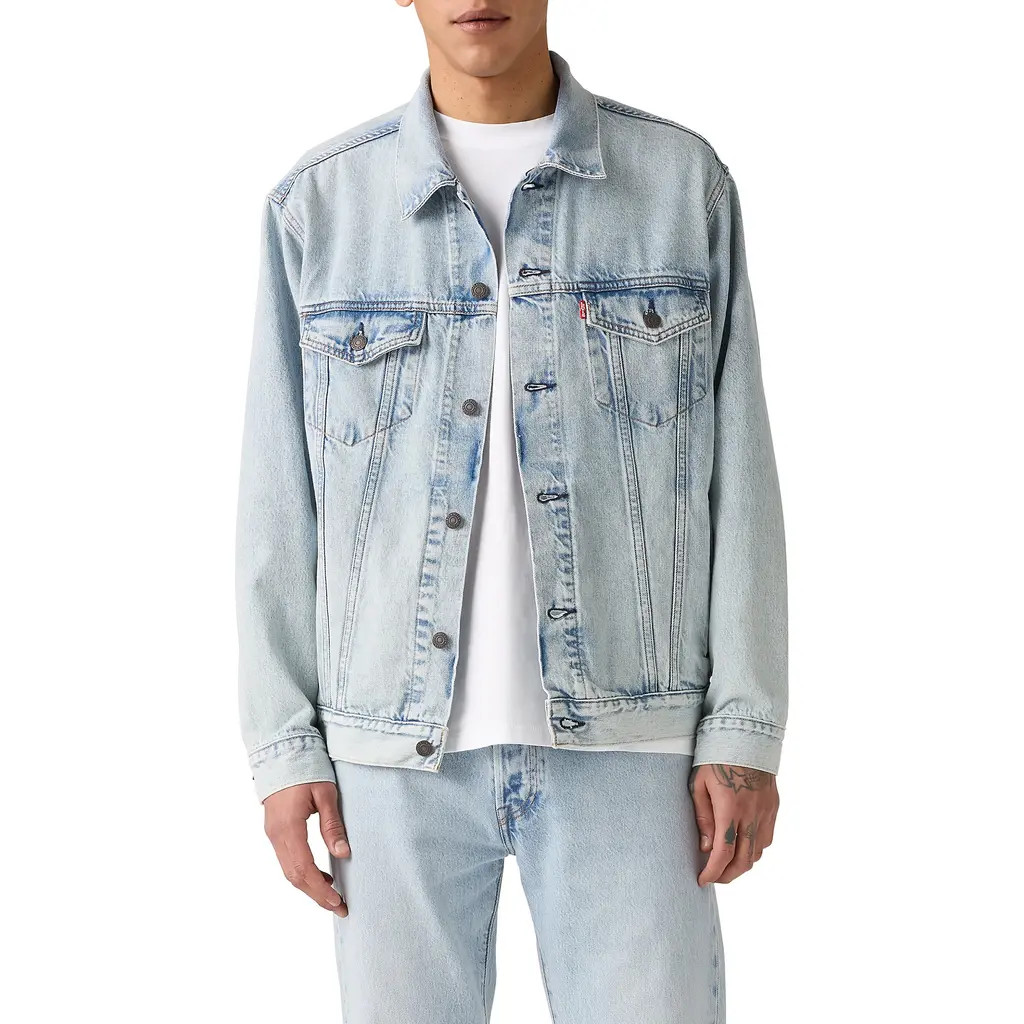 levi's Relaxed Fit Denim Trucker Jacket in Brightside Trucker at Nordstrom, Size X-Large | Nordstrom