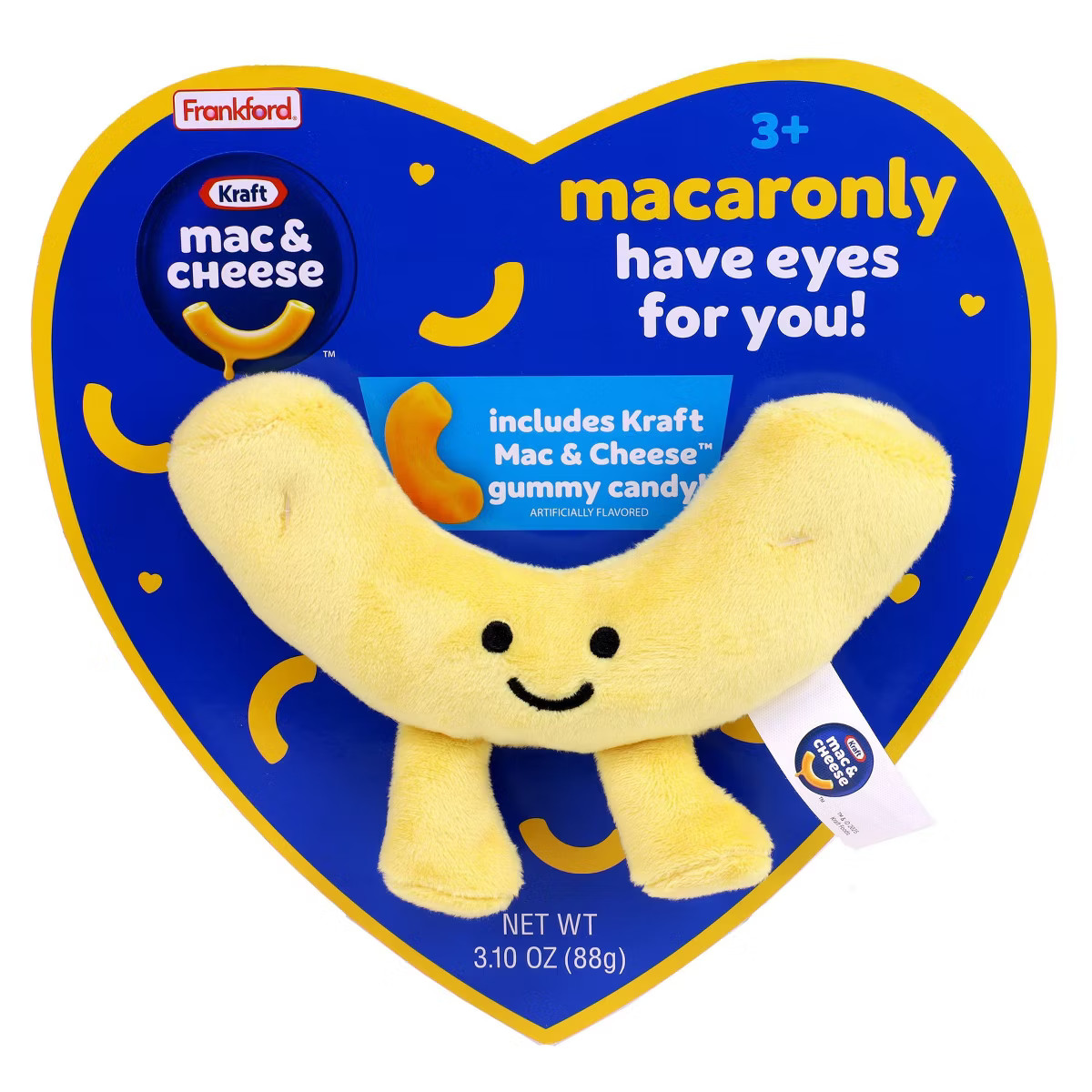 Kraft Valentine's Heart Box Mac & Cheese Gummies - 3.1oz | Target