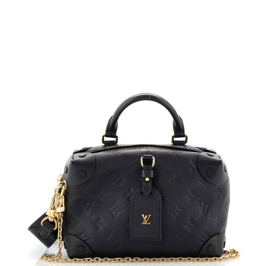Petite Malle Souple Handbag Monogram Empreinte Leather | Rebag