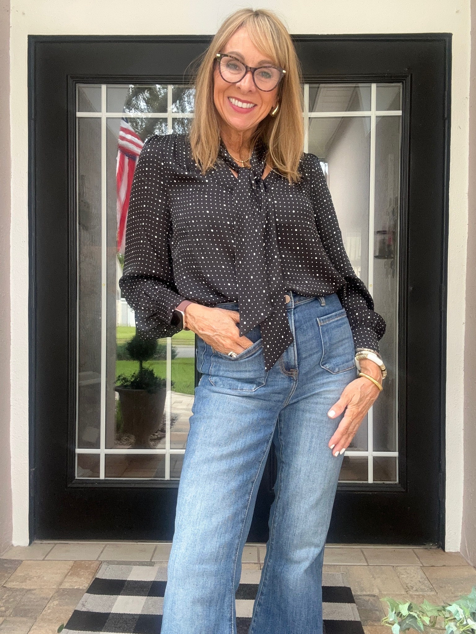 This $26 top will knock your socks off. Feels like silk doesn’t wrinkle and is such a classic 
Wearing a small 


#LTKStyleTip #LTKFindsUnder50 #LTKOver40